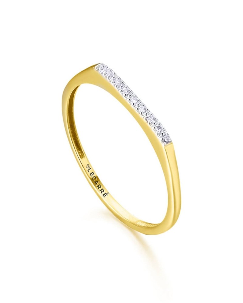 Anillo oro 18K con diamantes de la colección Squared, modelo GA191OA