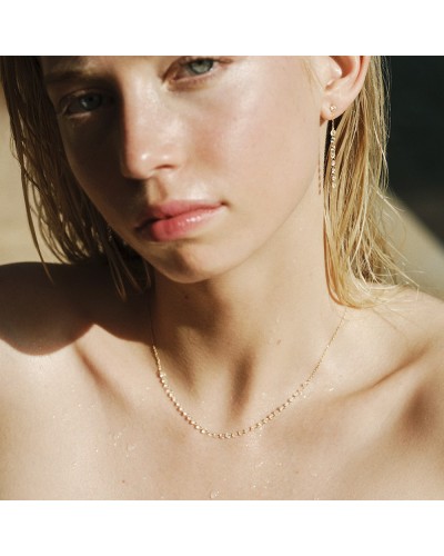 Pendientes Cortos Shades en Oro 18K con Topacios – Ref. GB187OA