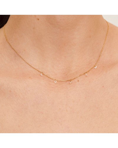 Gargantilla de Topacios en Oro 18K – Ref. GD055OA