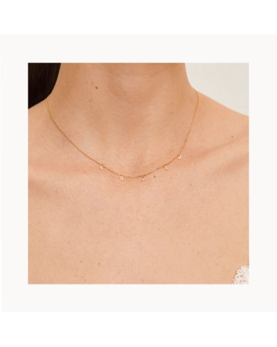 Gargantilla de Topacios en Oro 18K – Ref. GD055OA