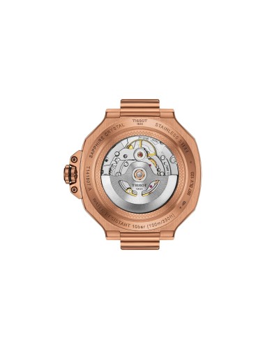 Tissot T-Race T141.807.37.051.00 41 mm Automático – Caja Oro Rosa Esfera Negra