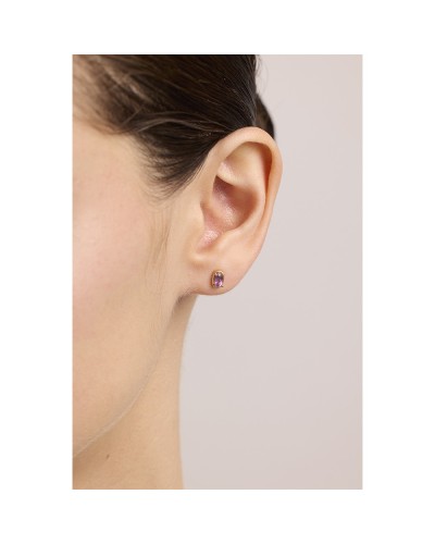 Pendientes LeCarré GB212AM oro 18K con amatista