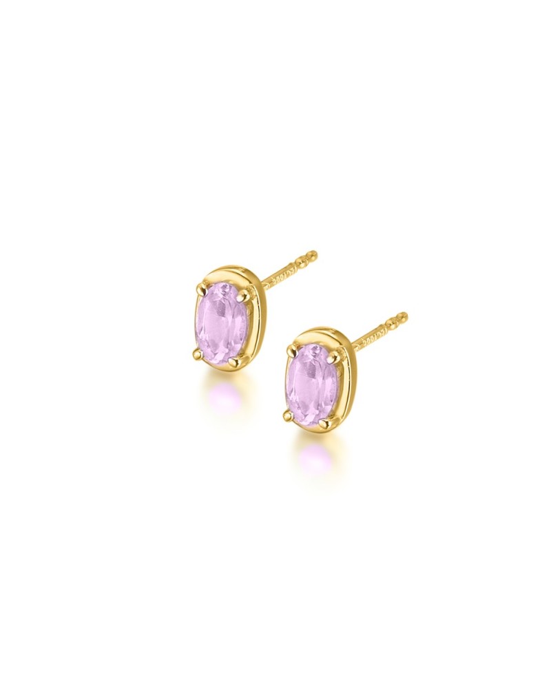 Pendientes LeCarré GB212AM oro 18K con amatista