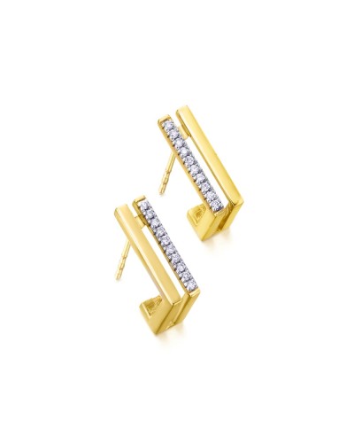 Pendientes LeCarré GB209OA oro 18K con diamantes