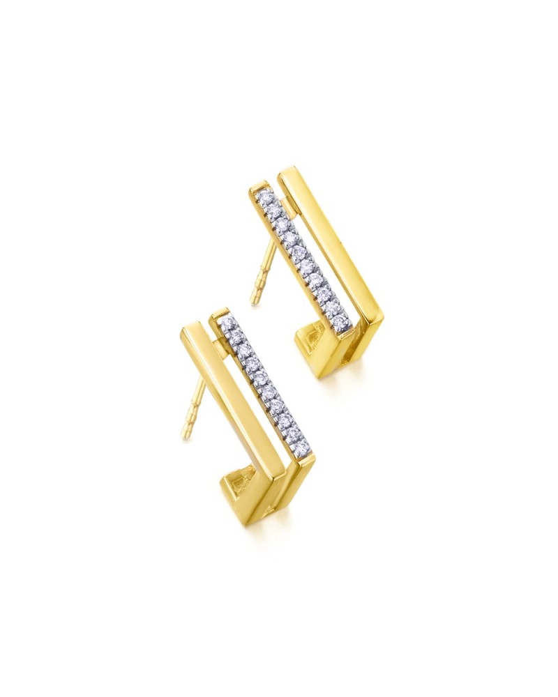 Pendientes LeCarré GB209OA oro 18K con diamantes
