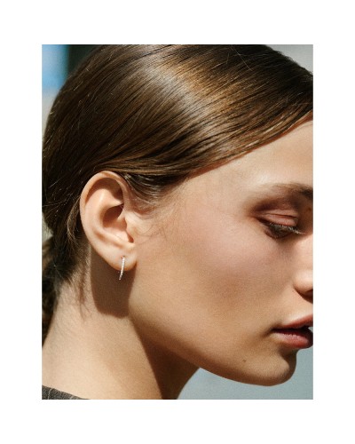 Pendientes LeCarré GB225OB oro blanco con diamantes