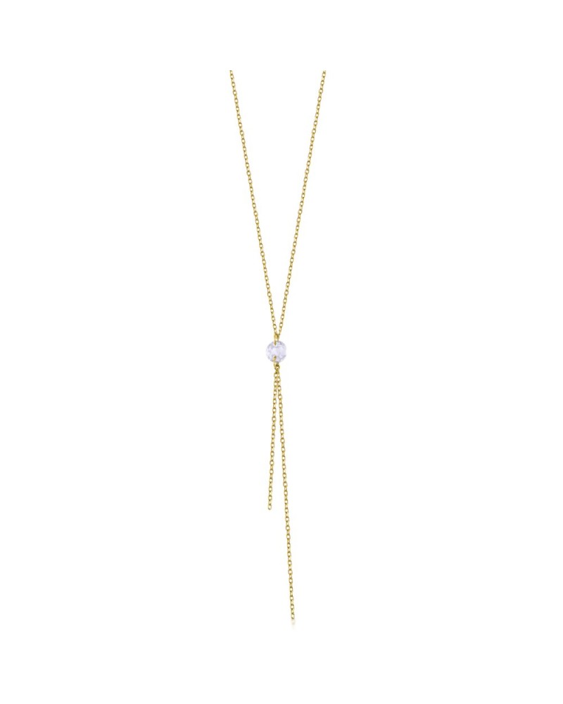 Collar LeCarré GD170OA oro 18K con topacio blanco
