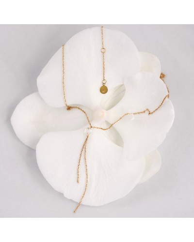 Collar LeCarré GD170OA oro 18K con topacio blanco