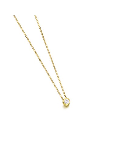 Colgante Le Carré Diamante con Cadena de Oro – Colección In Gold We Trust