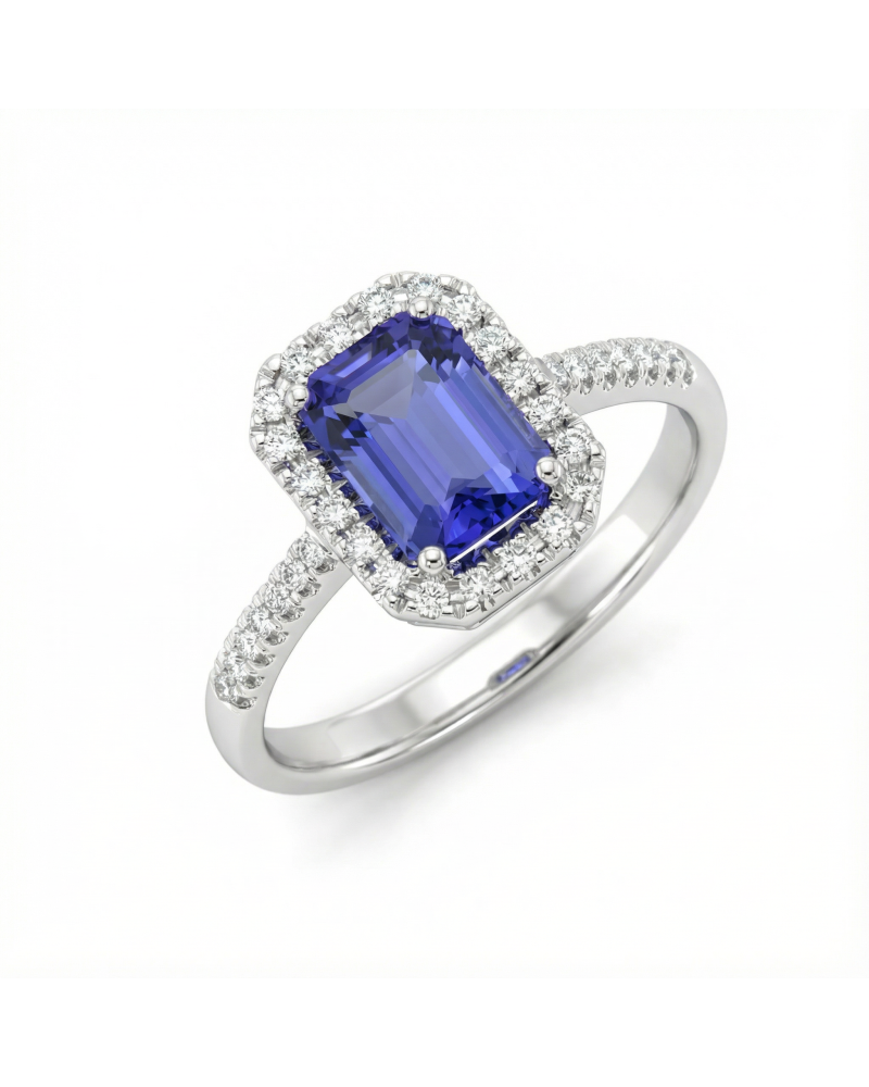 Anillo Davite & Delucchi AA031669TAN oro blanco tanzanita