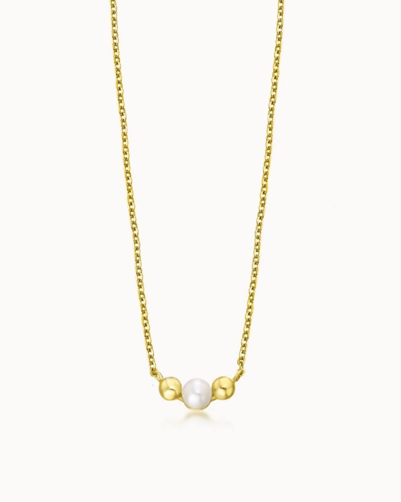 Cadena LeCarré Orbit oro 18K con perlas
