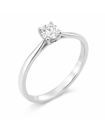 anillo solitario diamante 0.50ct gia oro blanco
