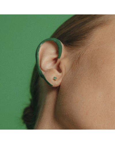 pendientes oro amarillo esmeraldas