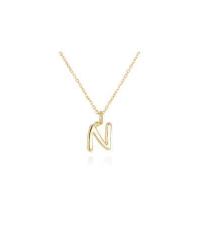 Gargantilla Letra N Oro Amarillo 18K Marina Garcia – A2620A45N