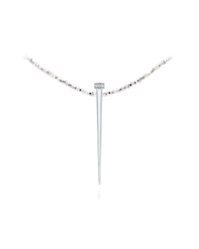Gargantilla Marina Garcia Couture Plata con Circonitas