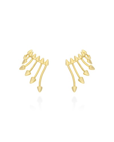 Pendientes Trepadores Marina Garcia Etna Plata Dorada