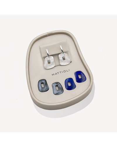 pendientes mattioli puzzle oro blanco