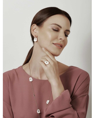 pendientes mattioli puzzle oro blanco
