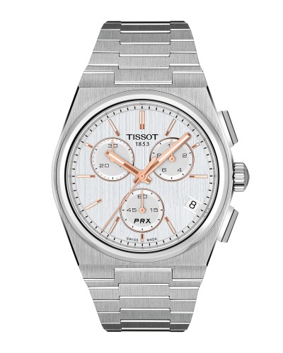 Tissot PRX Chronograph plata T137.417.11.031.00