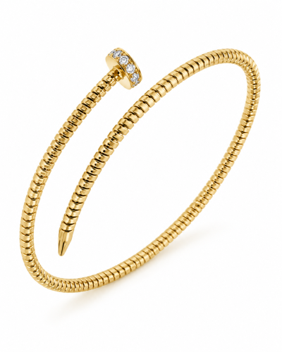 Pulsera Antorá Contrarie Chiodo Oro 18K y Diamantes
