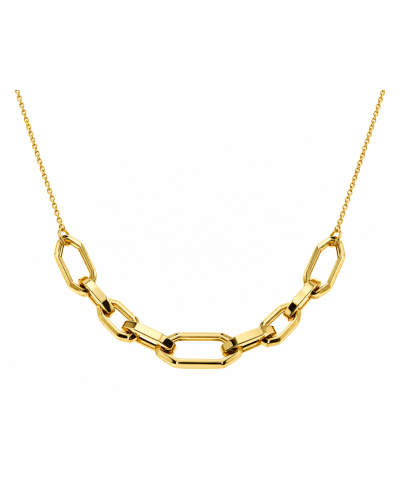 Collar Black & White Jewellery oro amarillo 18K eslabones geométricos A60-T1123-42:00